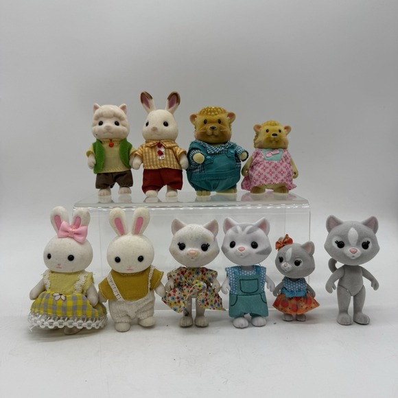 calico critters Other - Sylvanian Families Calico Critters Lil Woodzeez Lot Mixed Rabbit Sheep Cat More
